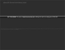 Tablet Screenshot of abook-loversreview.com